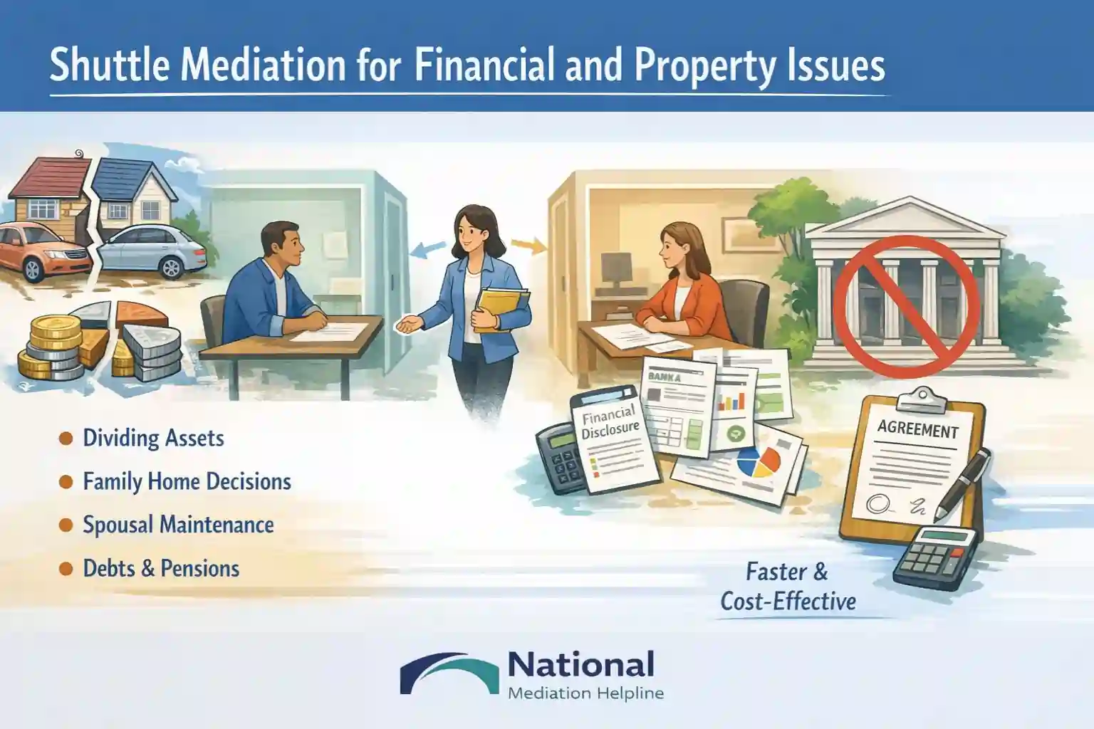 Shuttle Mediation for Financial and Property Issues Essex