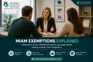 MIAM Exemptions Explained Near Me in {name}, UK